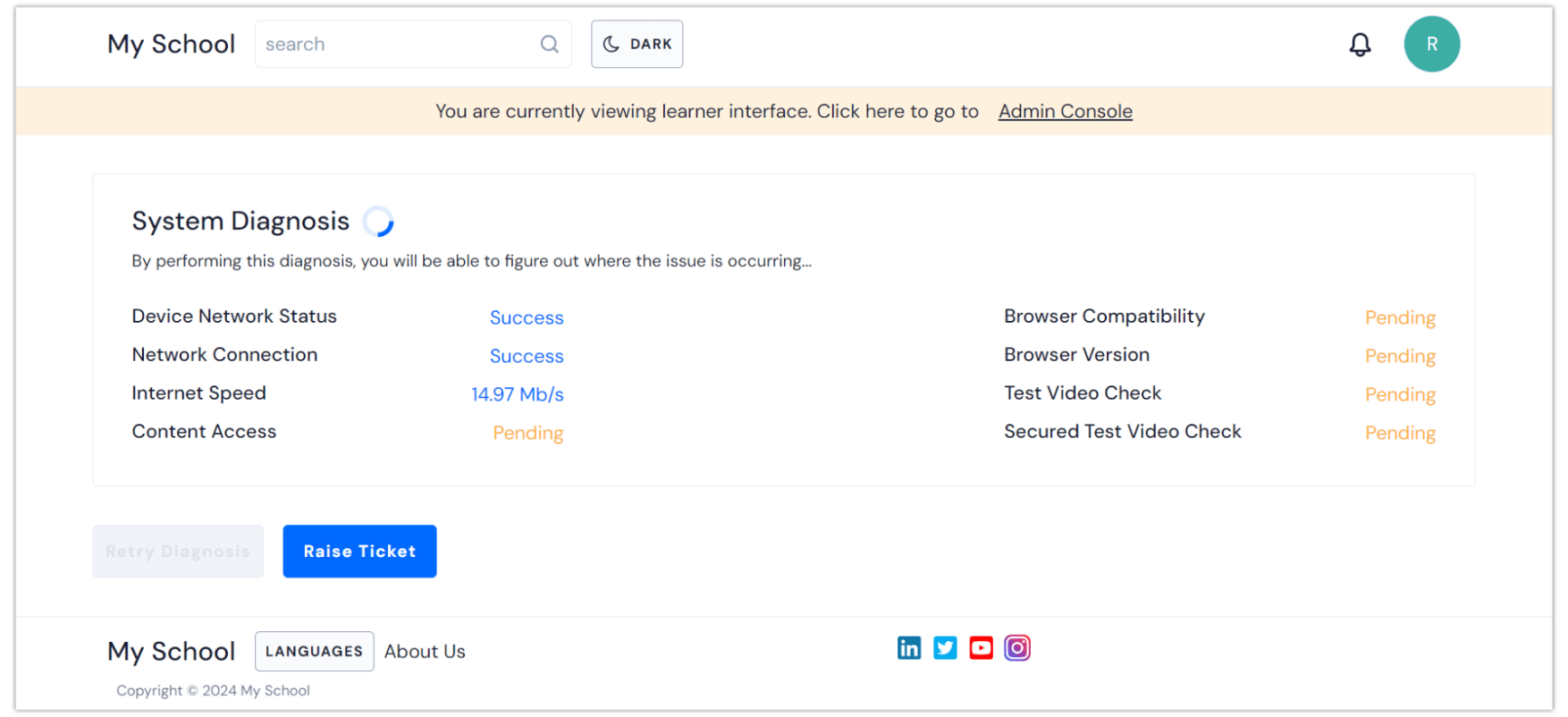 Video Troubleshooting Guide for the learners